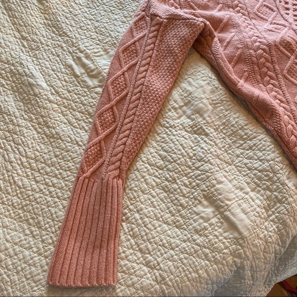 J Crew Lonnie Pink Cable Knit Sweater Tunic - Picture 10 of 12